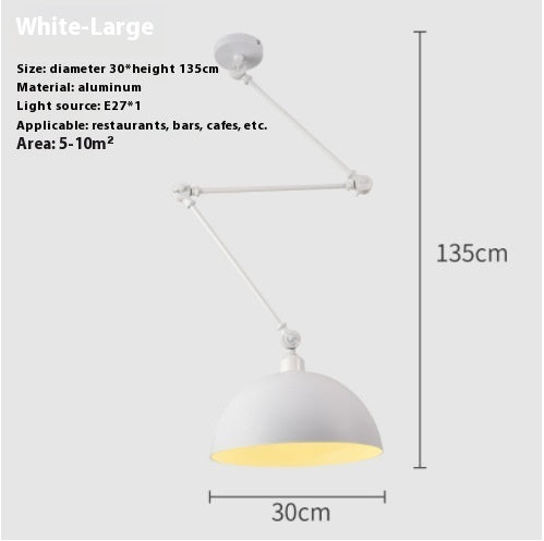 Simple And Adjustable Lamp Creative Dining Room Bedroom Collapsible Chandelier 1195d289 78df 4a75 bd1a efbce5957436 trans