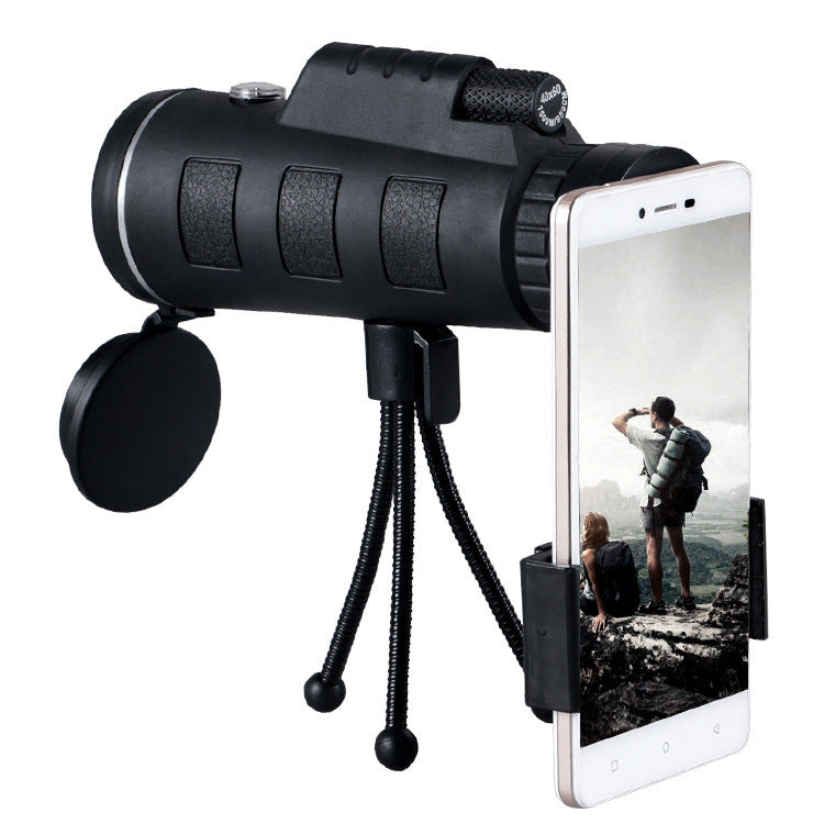 Compatible with Apple, Monocular Telescope Zoom Scope with Compass Phone Clip Tripod - 图片 2