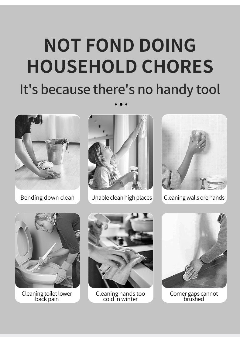 Six in one wireless electric cleaning brush long handle