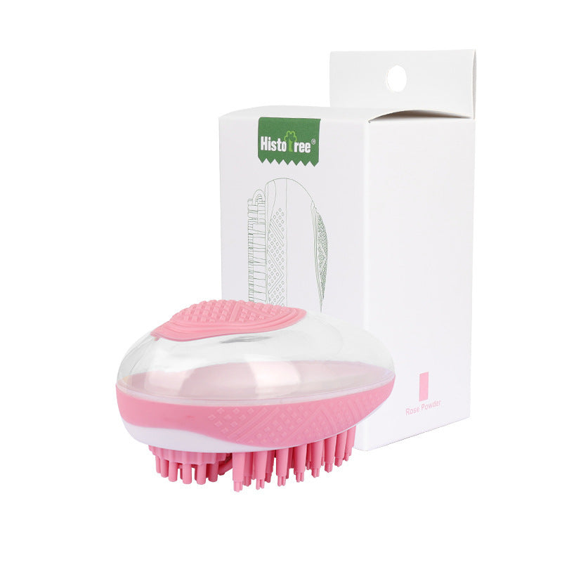 Dog Cat Bath Brush 2-in-1 Pet SPA Massage Comb Soft Silicone Pets Shower Hair Grooming Cmob Dog Cleaning Tool Pet Products 11