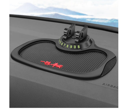Non-Slip Car Phone Pad For 4-in-1 Car Parking Number Card Anti-Slip Mat Auto Phone Holder Sticky Anti Slide Dash Phone Mount 