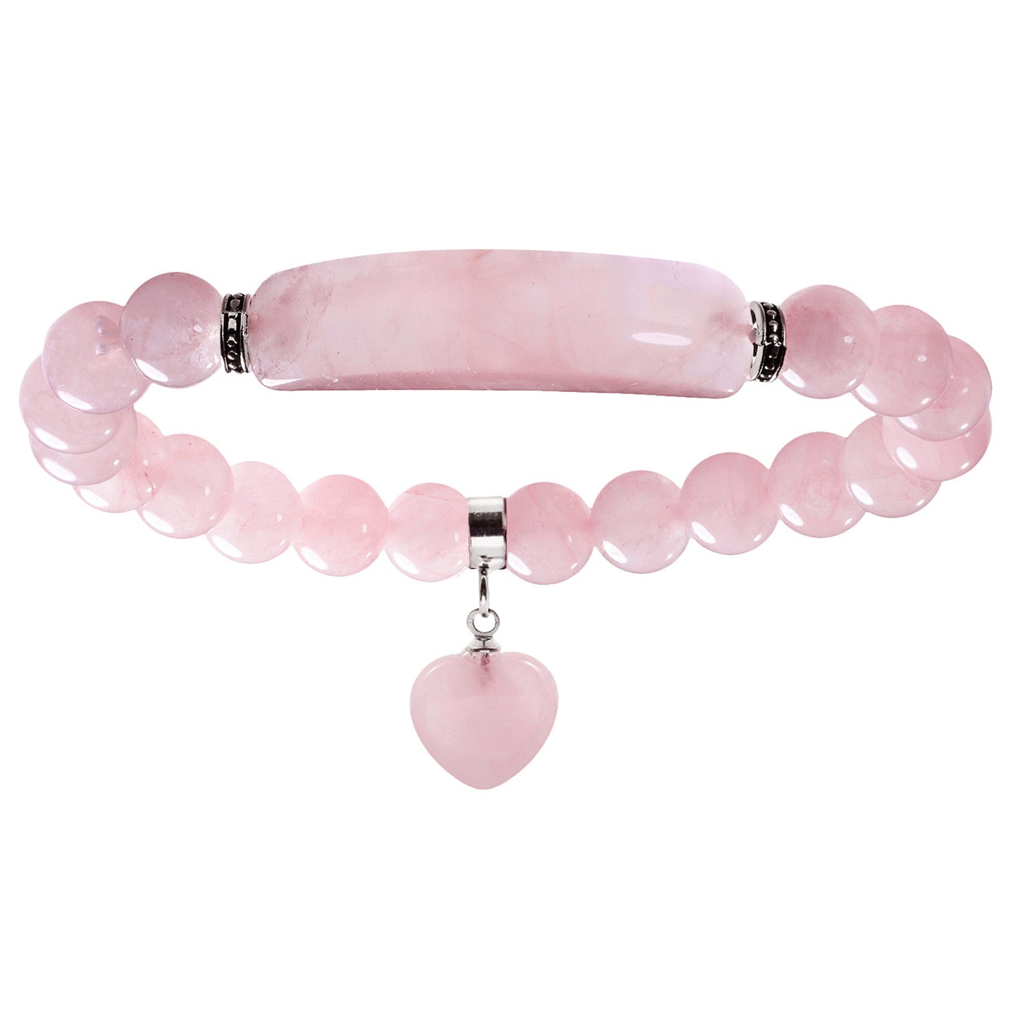 Crystal Round Beads Elbow Bracelet With Heart-shaped Pendant Bracelet 11af8c91 cfd3 46bb b338 ac6665e7aee8