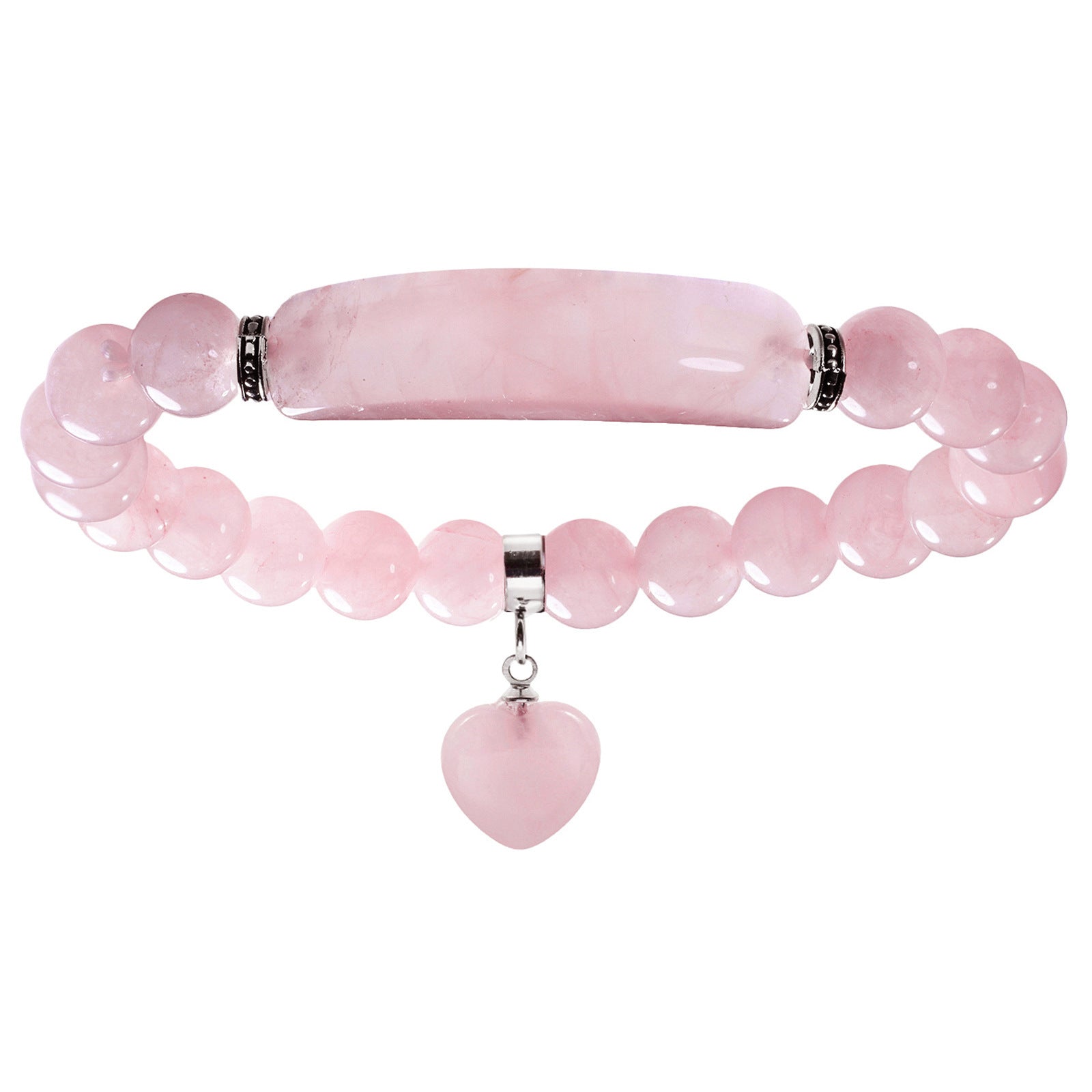 Crystal Round Beads Elbow Bracelet With Heart-shaped Pendant Bracelet 11af8c91 cfd3 46bb b338 ac6665e7aee8