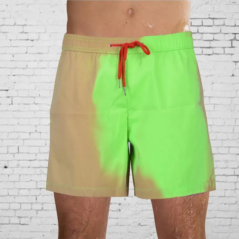 Magical Change Color Beach Shorts Summer Men Swimming Trunks Swimwear Swimsuit Quick Dry bathing shorts Beach Pant