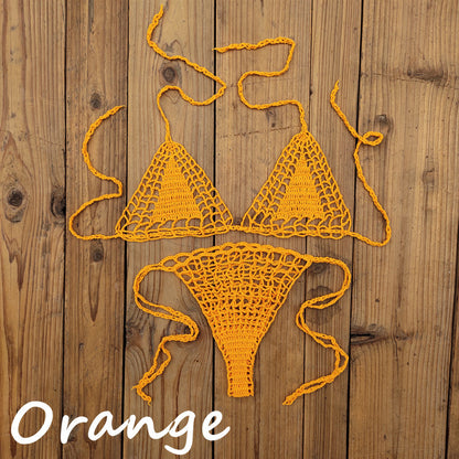 Handmade Crochet Mini Bikini Suit Beach Micro Swimsuit 11e38bc0 8d56 4824 a870 085d61fbb170