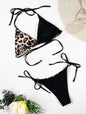 Women's Leopard Print Split Swimsuit Halter Lace-up Bikini Suit 11f8d413 bc28 4248 9c33 32b7c6e959c2