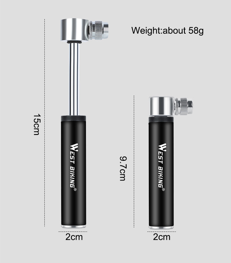 Aluminum bicycle pump 1200486943366