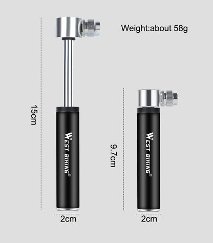 Aluminum bicycle pump 1200486943366