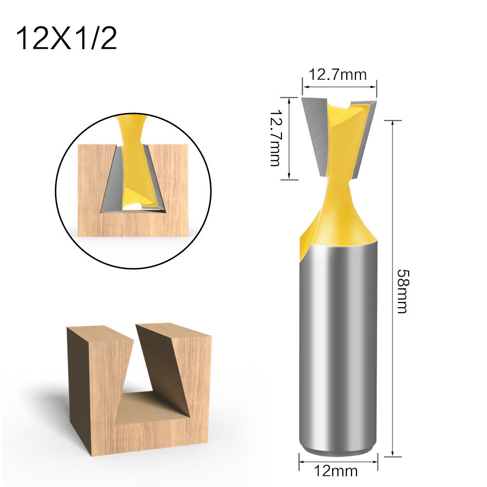 Five-piece Dovetail Woodworking Cutter Set 1200653334700