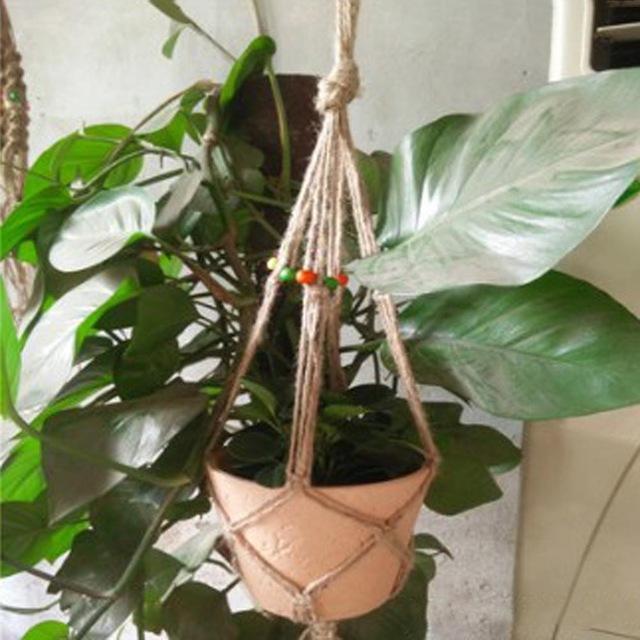 Hanging Pot Holder Rope Basket 1201398489212