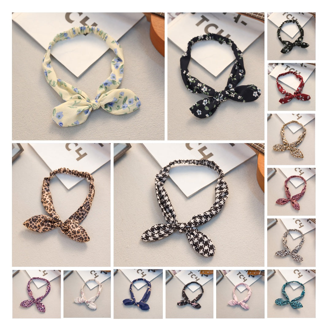Big bow tie bunny ears headband 1202772230966