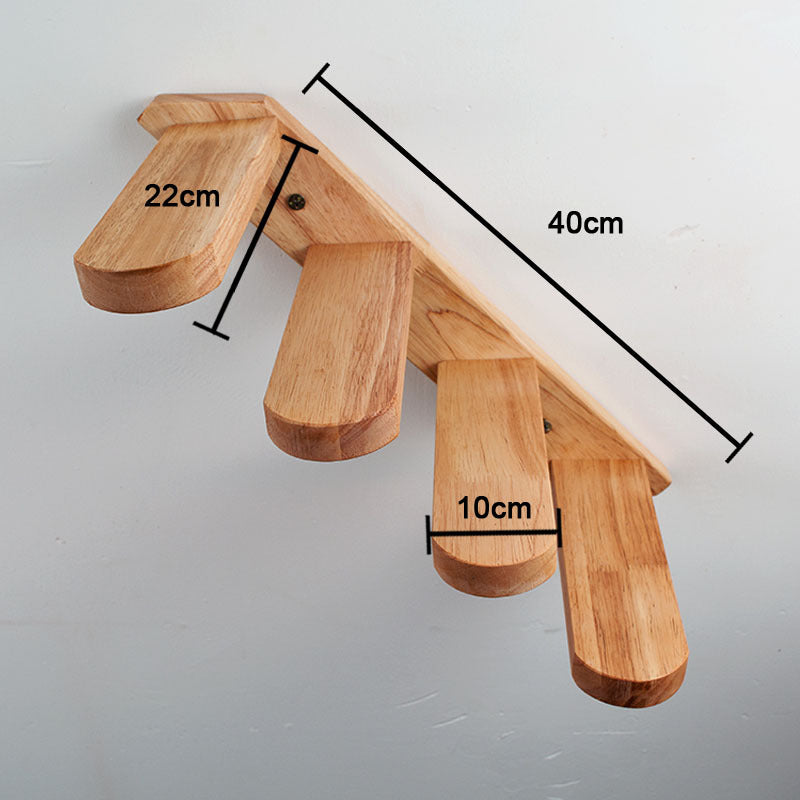 Cats Climbing Ladders On Solid Wood Walls, Rubber Wood Springboards And Stair Toys 1203594469596