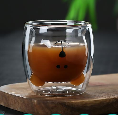 3D Double Layer Lovely Panda Cup Skull Wine Cup - HD Wireless Product #23