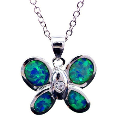 Fashion silver filled blue opal sea turtle pendant necklace for women female Animal wedding ocean beach jewelry gift 12069809