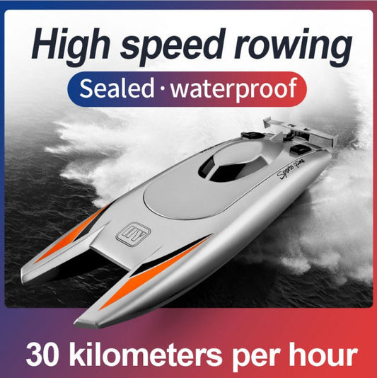 Electric Remote Control Boat High Speed Racing Boat 7.4V Large Capacity Battery 2 Channels 2.4G Remote Control Boats For Kid 
