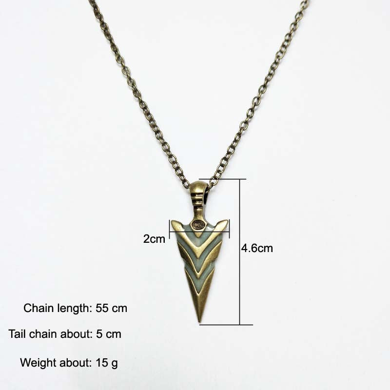 Luminous Arrow Necklace Vintage Light-emitting Pendant 120b1eb2 4717 4516 a67a 51fd51408789