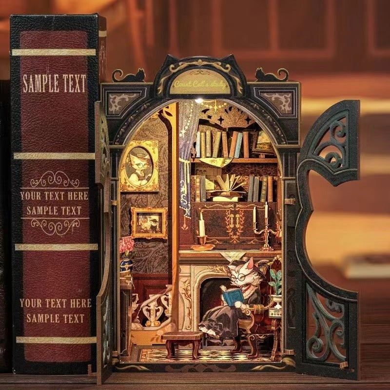 Owl Bookstore Wooden Assembly DIY Handmade Book Stand 120fe571 d31d 494c b5e0 7521819e0bac trans