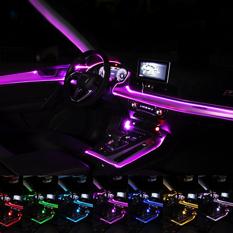 Car Fiber Optic Ambient Light Modified Car Interior Cool Light APP Rhythm Light 1210234077915