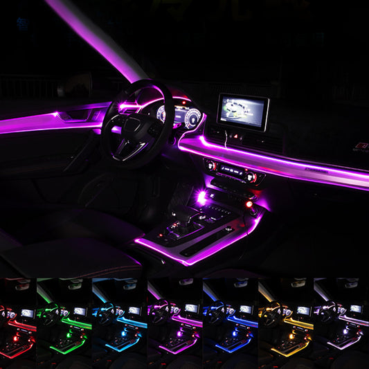 Car Fiber Optic Ambient Light Modified Car Interior Cool Light APP Rhythm Light 1210234077915