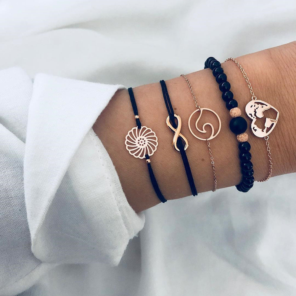 Bohemian Bracelets & Bangles Set Vintage Bead Boho Charm Bracelet For Women Jewelry Accessories Pulseras Mujer Bijoux Femme 1
