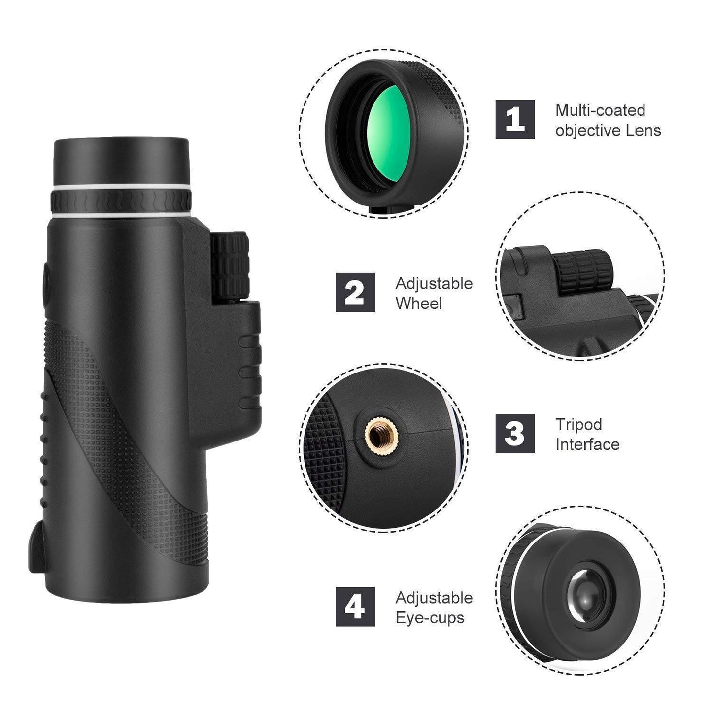 HD 40x60 Cellphone Telescope - 图片 5
