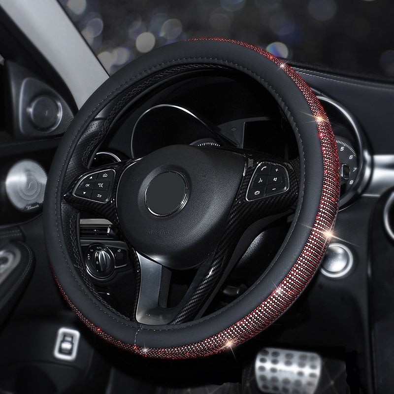 Rhinestone steering wheel cover 1214696238907