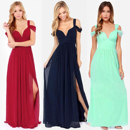 Long Floor Length Elegant Greek Style Pleated Dress 1215424230178