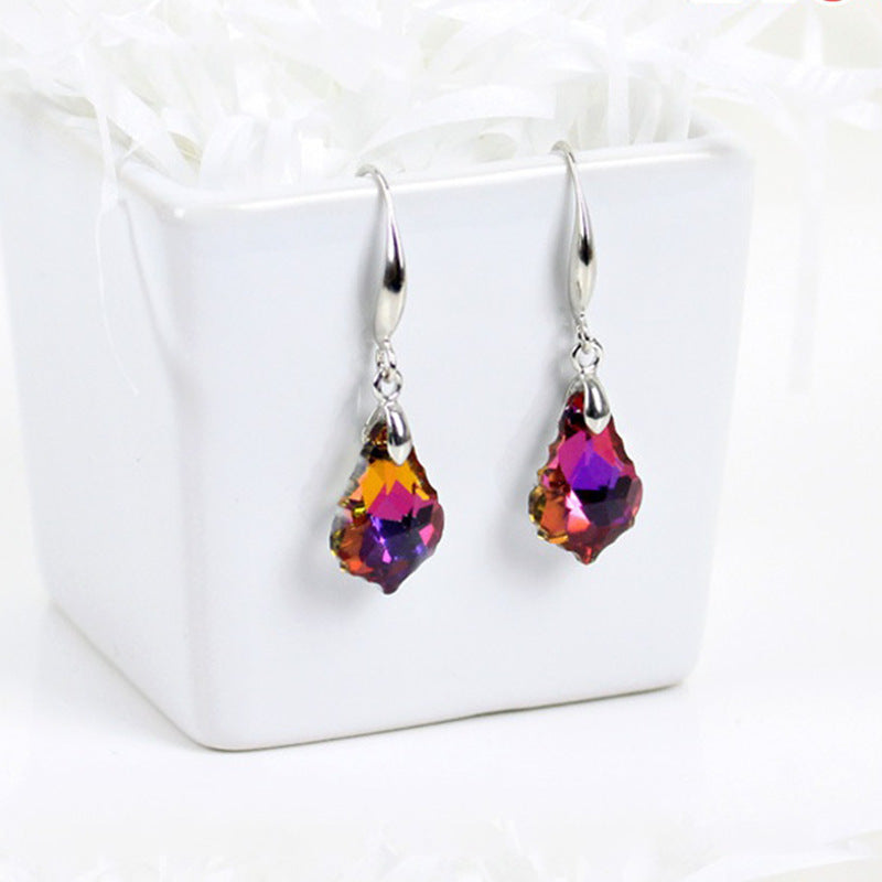 Ladies S925 Silver Needle Crystal Earrings Color 12160171 ddf3 455b 9f2f 2590bbeaa31b