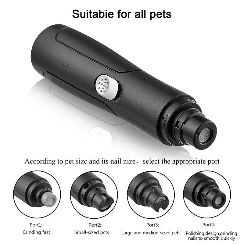 Rechargeable USB Pet Automatic Dog Nail Grinder Animal Clipper 1220259747825