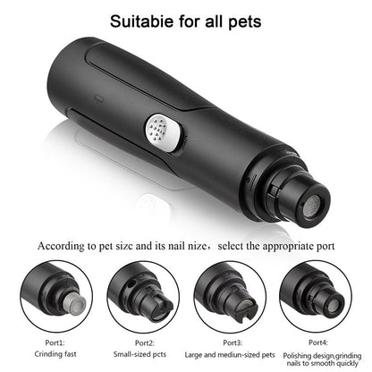 Rechargeable USB Pet Automatic Dog Nail Grinder Animal Clipper 1220259747825
