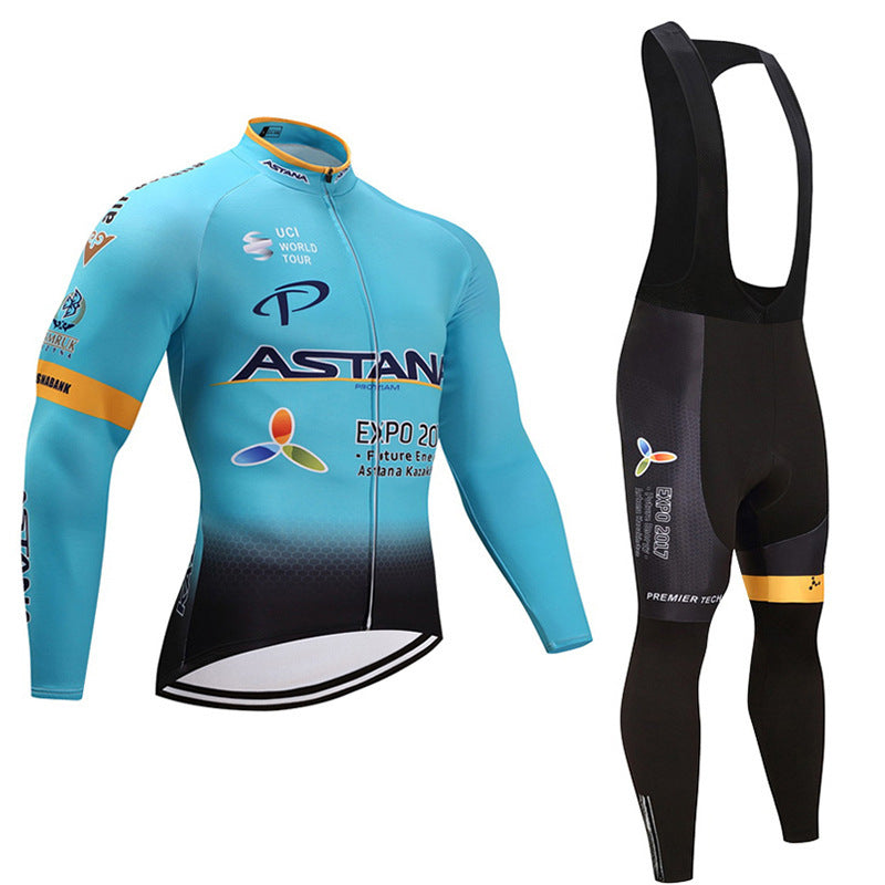 Cycling wear long-sleeved suit thin section plus velvet 12203607513058