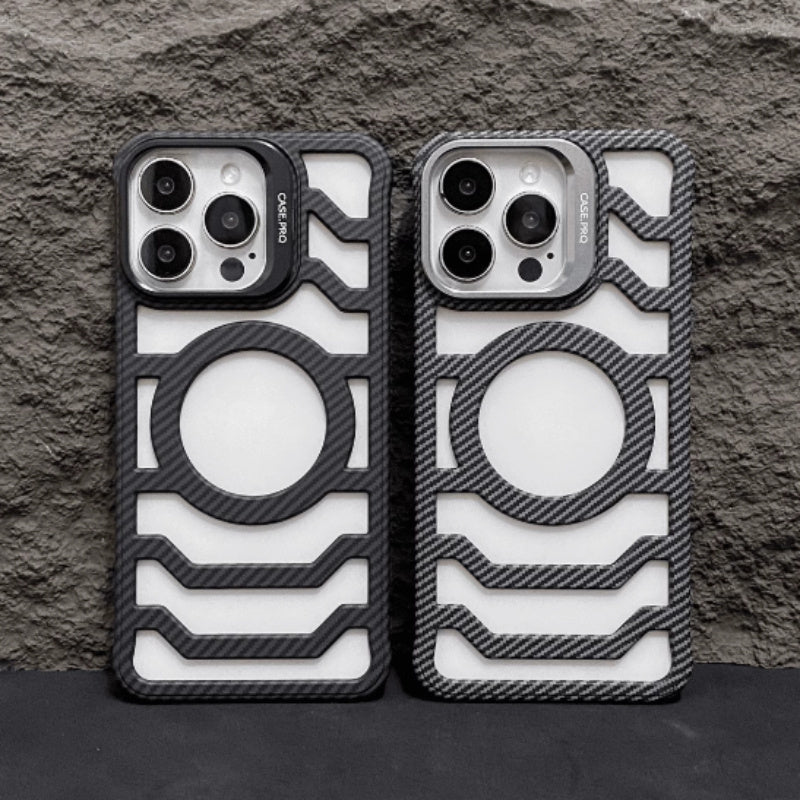 Magnetic Carbon Fiber Grain Frosted Light Phone Case 1220542d 75c7 4f98 8727 872ea496c433