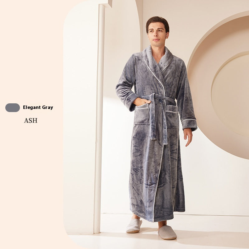 Extended Autumn And Winter Coral Fleece Bathrobe 1220feb1 5f6e 4d95 b9da 9c943b6b4aae trans