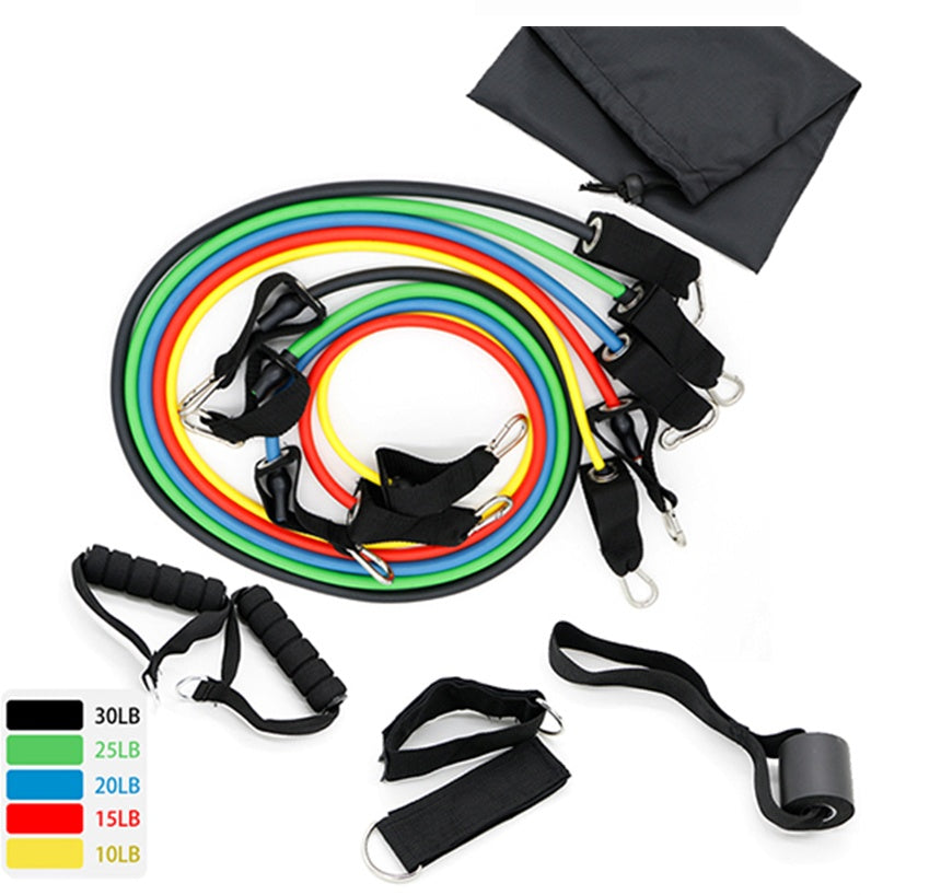 Latex Resistance Bands Workout Exercise Yoga Crossfit Fitness Tubes Pull Rope Fitness Exercise Equipment Tool 12223635474458