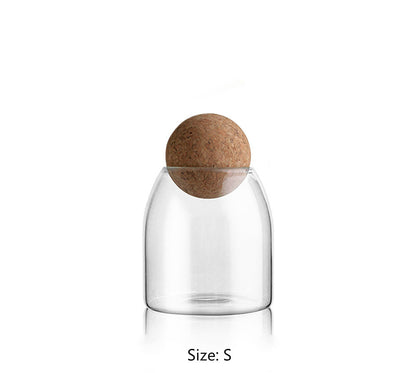 Kitchen food storage tank transparent glass sealed jar 1226188848481