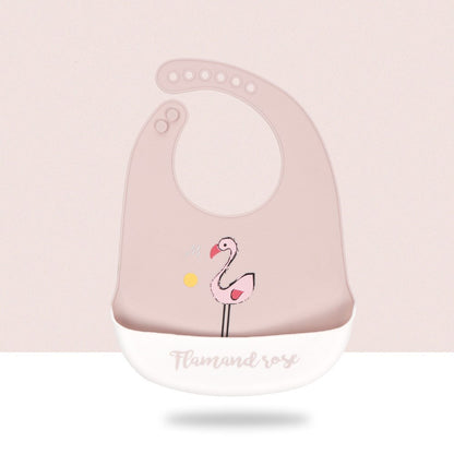 Baby Cartoon Silicone Bib Waterproof And Dirt-proof Super Soft 1232466447741