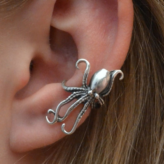 Retro Personalized Octopus Ear Clip Animal Alloy Earring 1236449f ad9a 4822 a413 a47689653a13
