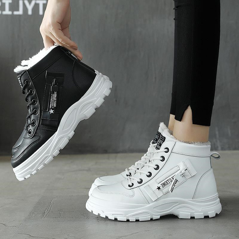 Short boots wild warm and velvet snow boots cotton shoes 1236566629248