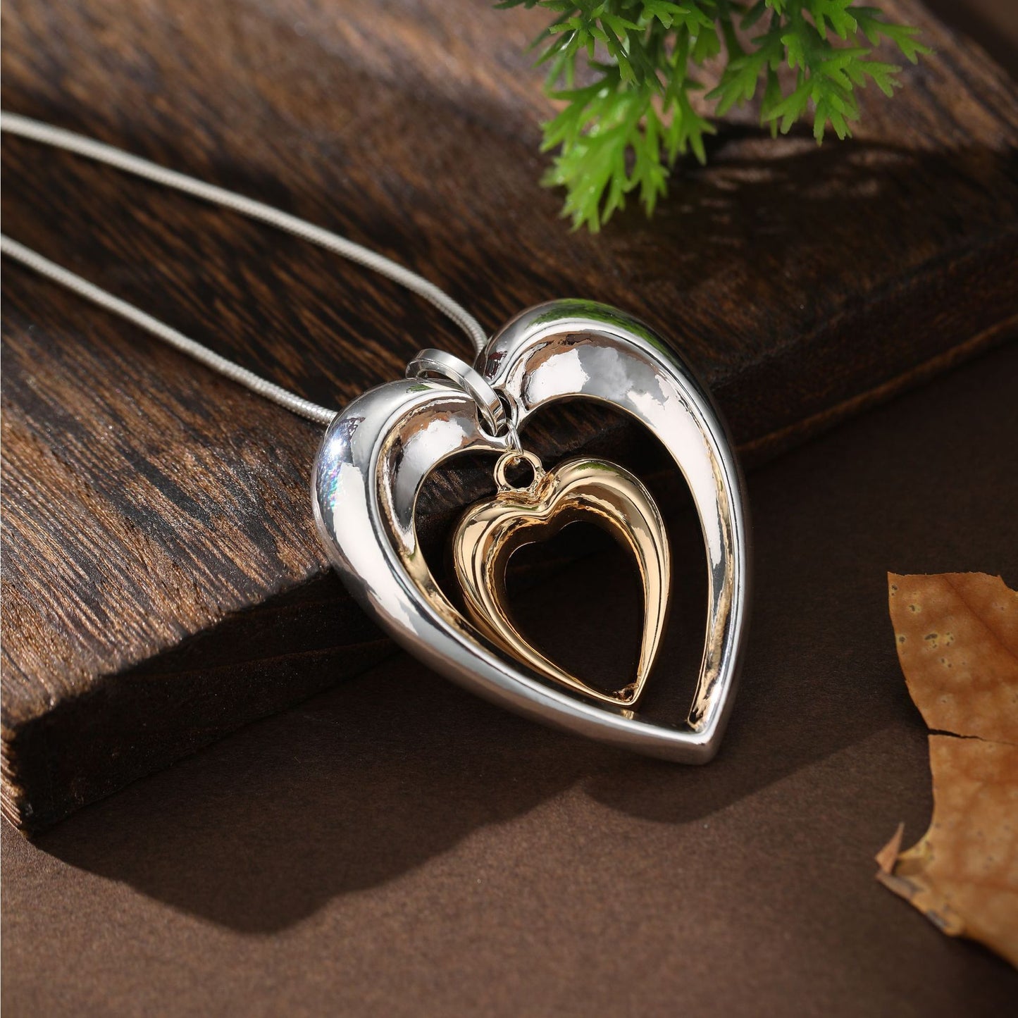 New Hollow Two-color Love Snake Bones Chain Pendant 1239ed45 a789 4840 88fe b7db76de0c08