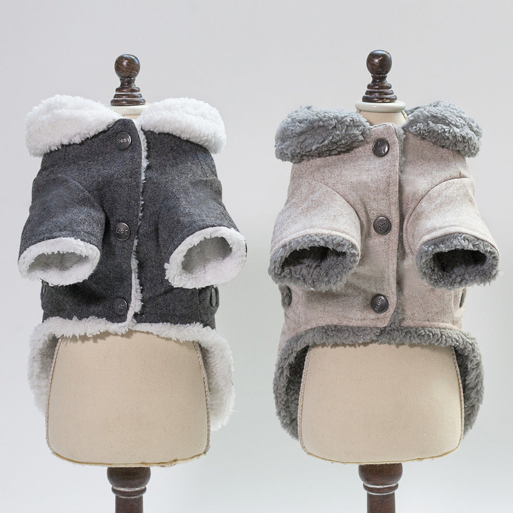 Dog Clothes Winter Pet Dog French Bulldog Jacket Thick Warm Dog Coat 1247771704123