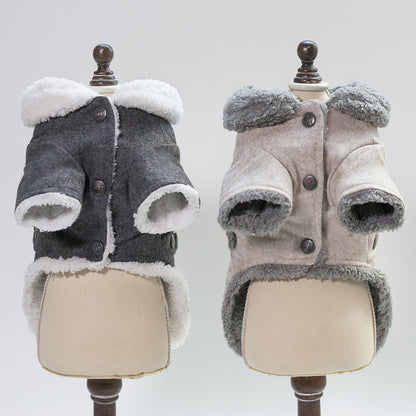 Dog Clothes Winter Pet Dog French Bulldog Jacket Thick Warm Dog Coat 1247771704123