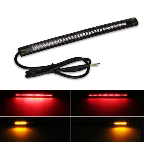 Universal Flexible Led Strip Tail Stop Light Motorcycle 48 SMD Led Tail Turn Signal Brake License Plate Light Strip Motorcycl