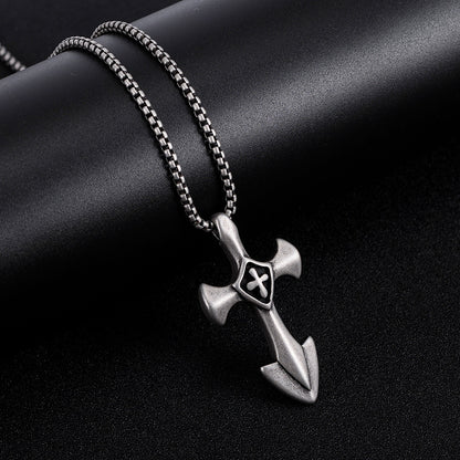 Men's Hip Hop Titanium Steel Dog Tag Stainless Steel Pendant Necklace 1249e5dc bb02 430c 864c d32ead4b8839