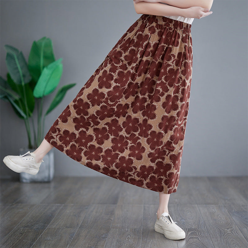 Cotton And Linen Loose Skirt 124b52a9 1c0b 4406 b5cd 7c8d15450b5d