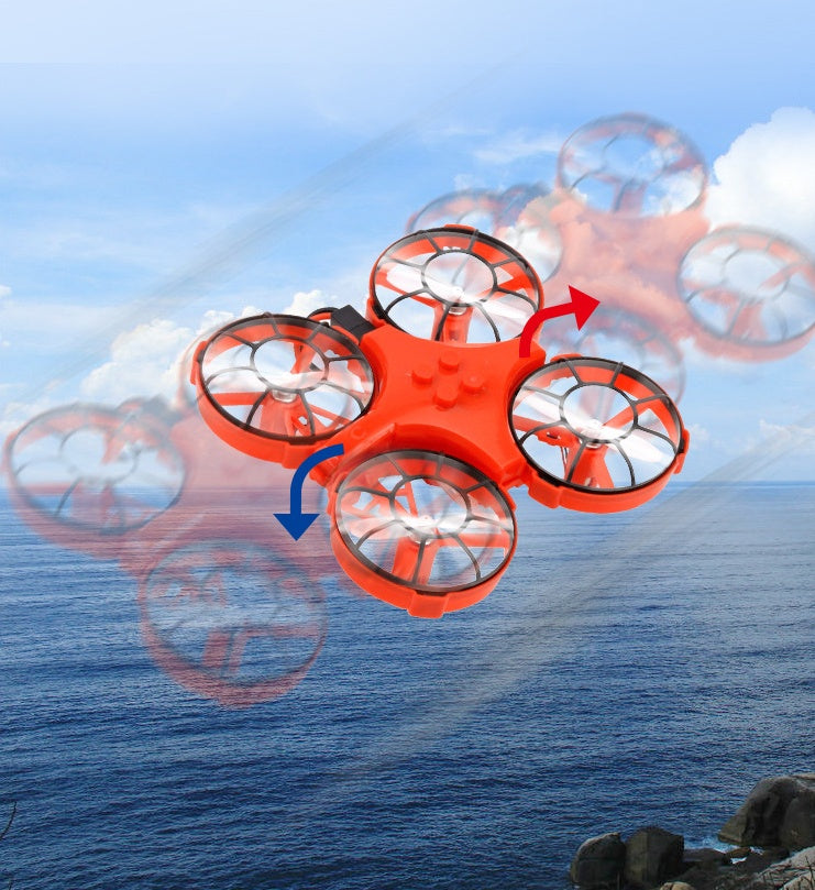 RC Boat Water Land And Air Four-Axis  Hovercraft Three-in-one Multi-function Toy One-button Tumbling Mini Drone 1254631028254