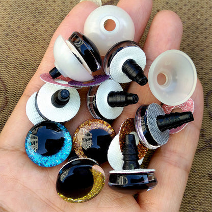 D Three-dimensional Eccentric Pupil Crooked Pupil Gold Leaf Eyes Doll Accessories