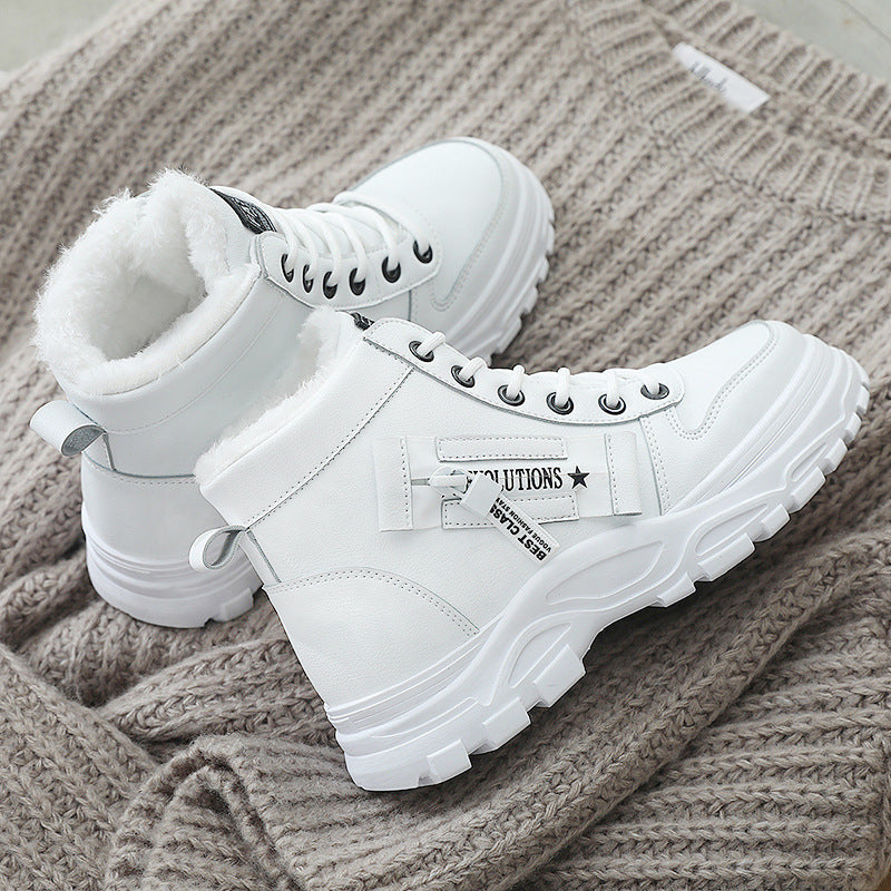 Short boots wild warm and velvet snow boots cotton shoes 1258628989465
