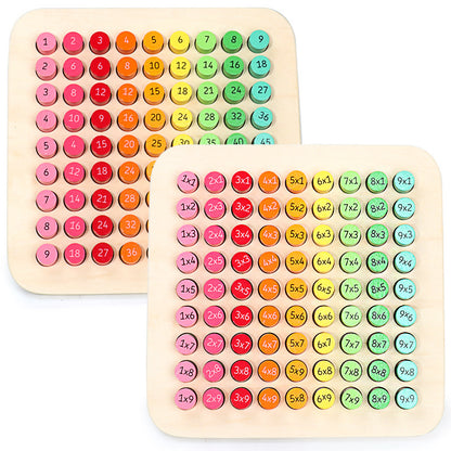 Wooden multiplication formula table teaching aids 1259700135833