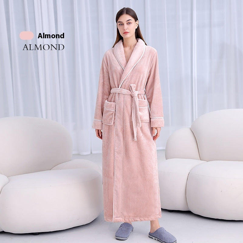 Extended Autumn And Winter Coral Fleece Bathrobe 125ed254 d07a 4d53 9508 2fecd98c5967 trans