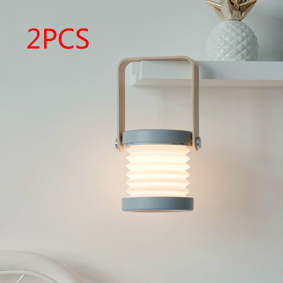 Foldable Touch Dimmable Reading LED Night Light Portable Lantern Lamp USB Rechargeable For Home Decor 1260489580070
